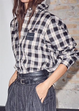 Early haute check skjorte Black Check HAUTE L\'AMITIÈ